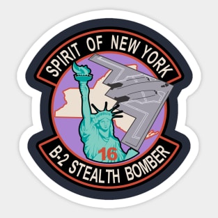 B-2 Stealth Bomber - New York Sticker